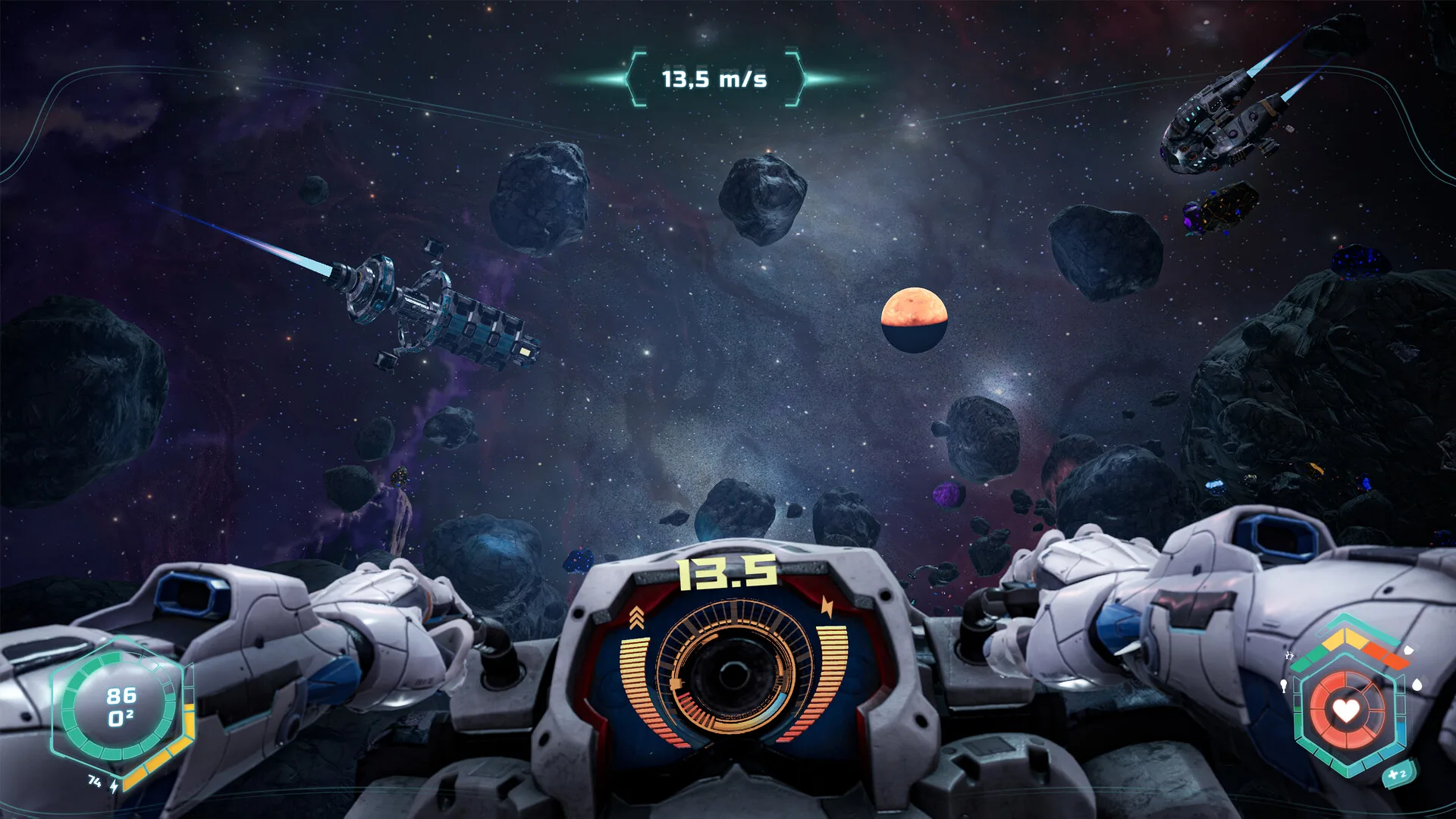Lái phương tiện giữa các tiểu hành tinh trong 14: Overmind