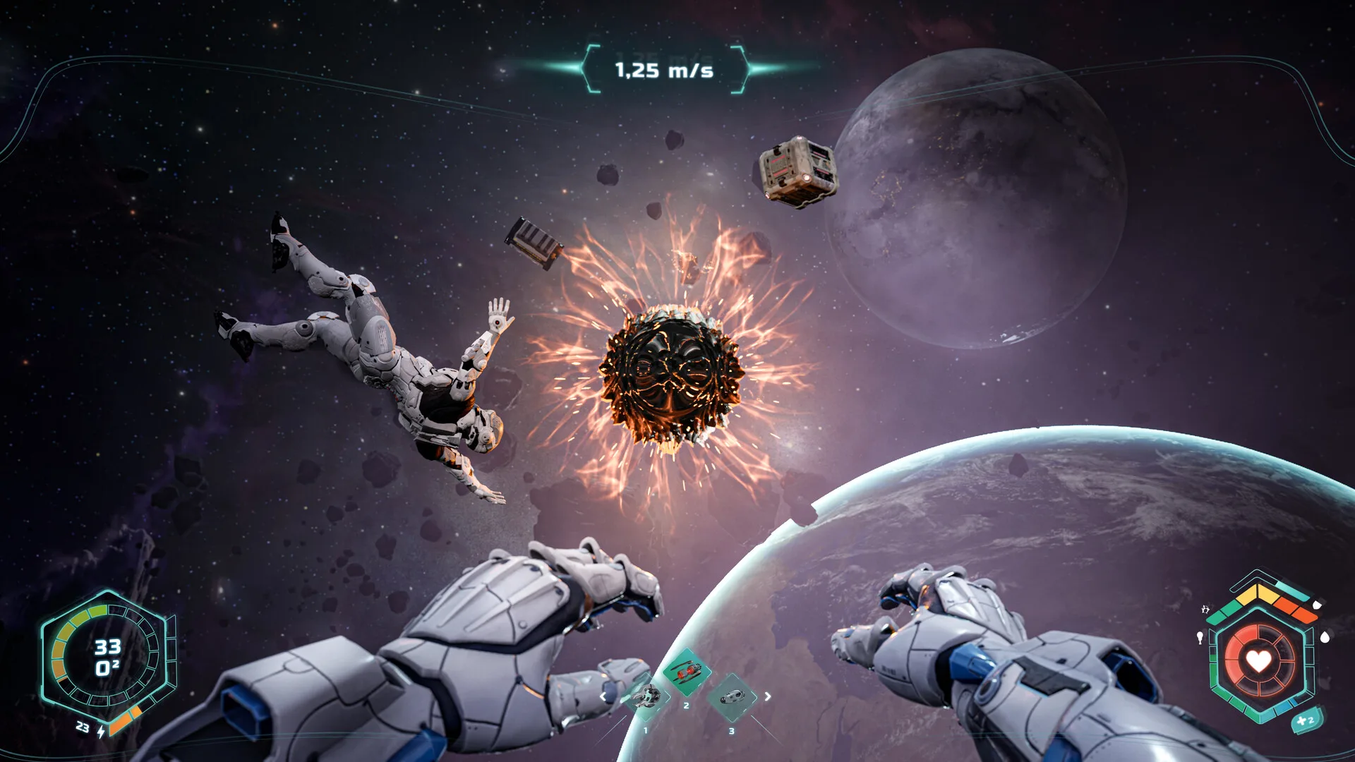 Phi hành gia bên vật thể phát sáng trong 14: Overmind